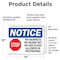 Signmission 10 in Height, 14 in Width, Vinyl Decal, Rectangle OS-2PACK-NS-D-1014-L-14641 - alternate 4